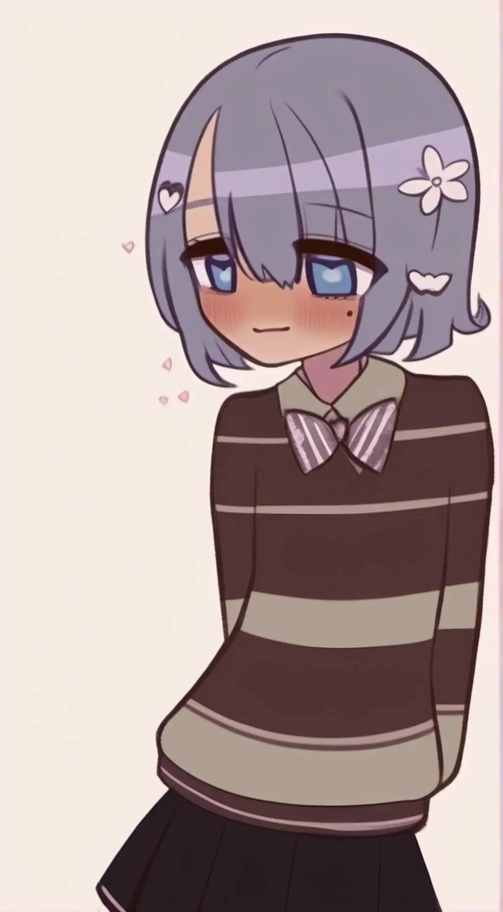 ai character: Violet background