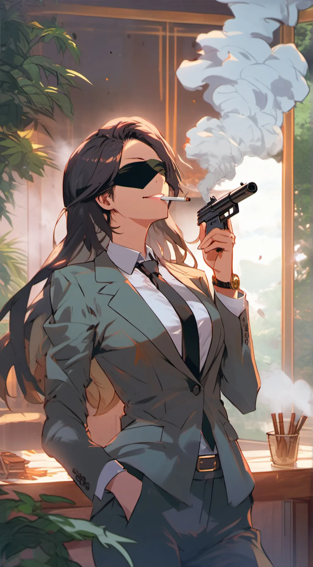 ai character: Margie the Mafiaso background