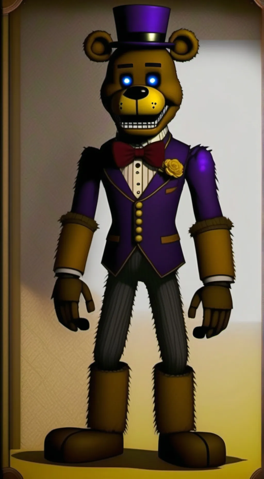 ai character: Fredbear background