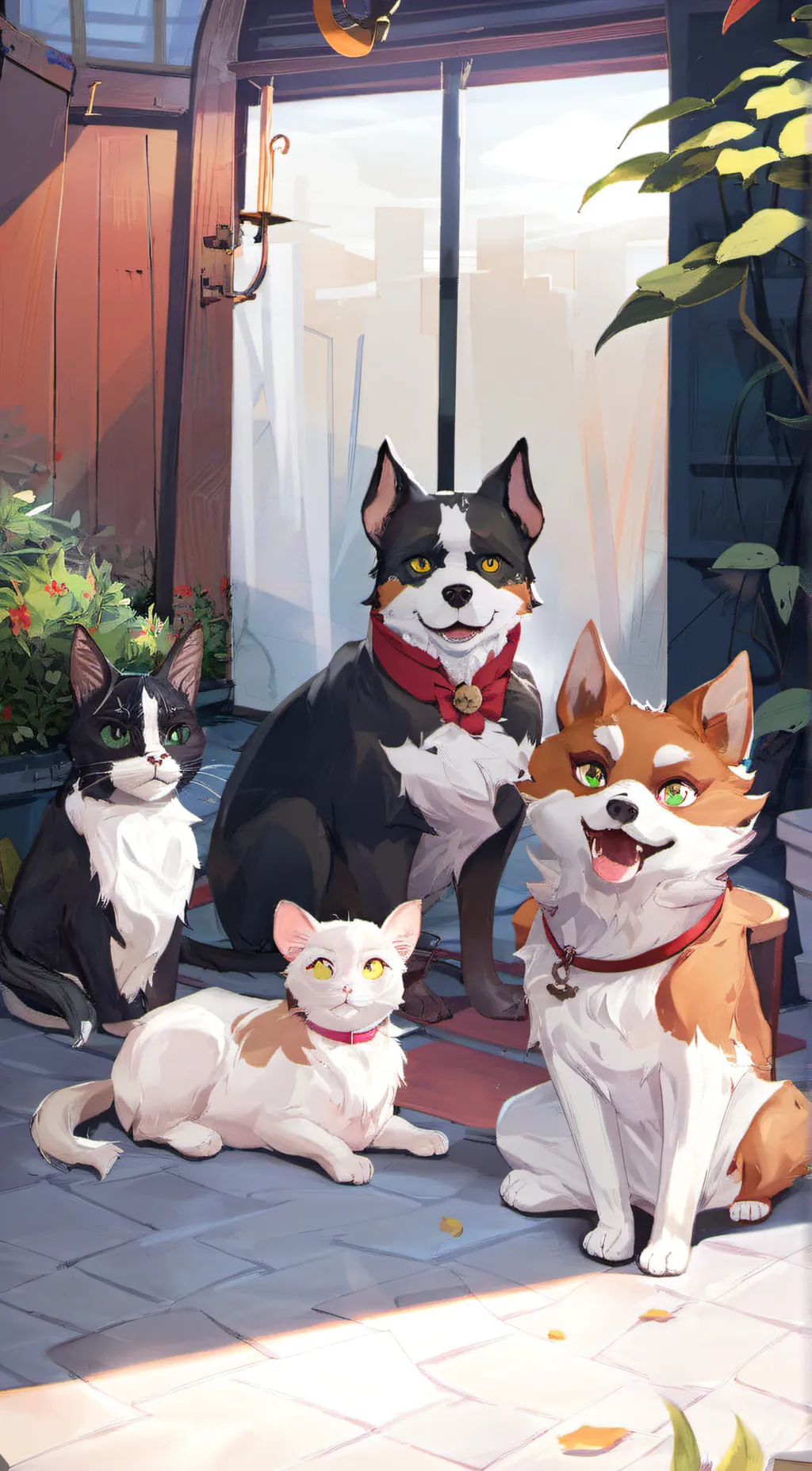 ai character: Ari jack Tony & ra background