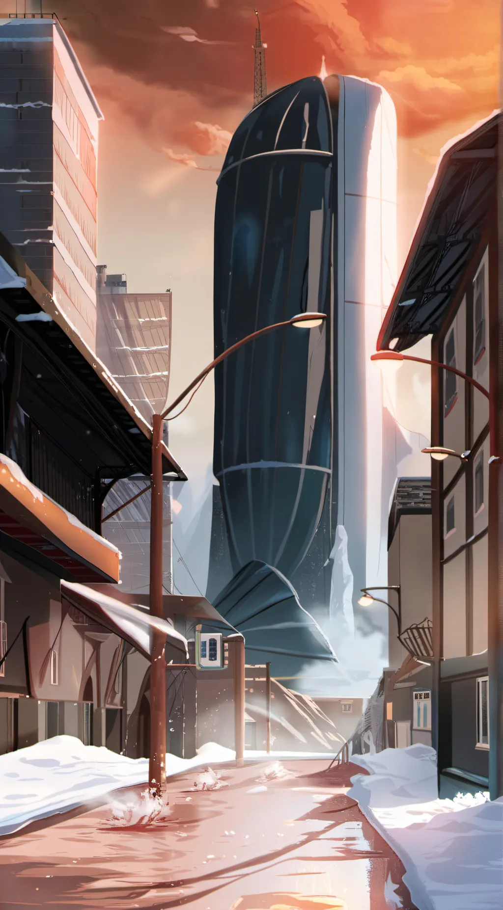 ai character: global warming background