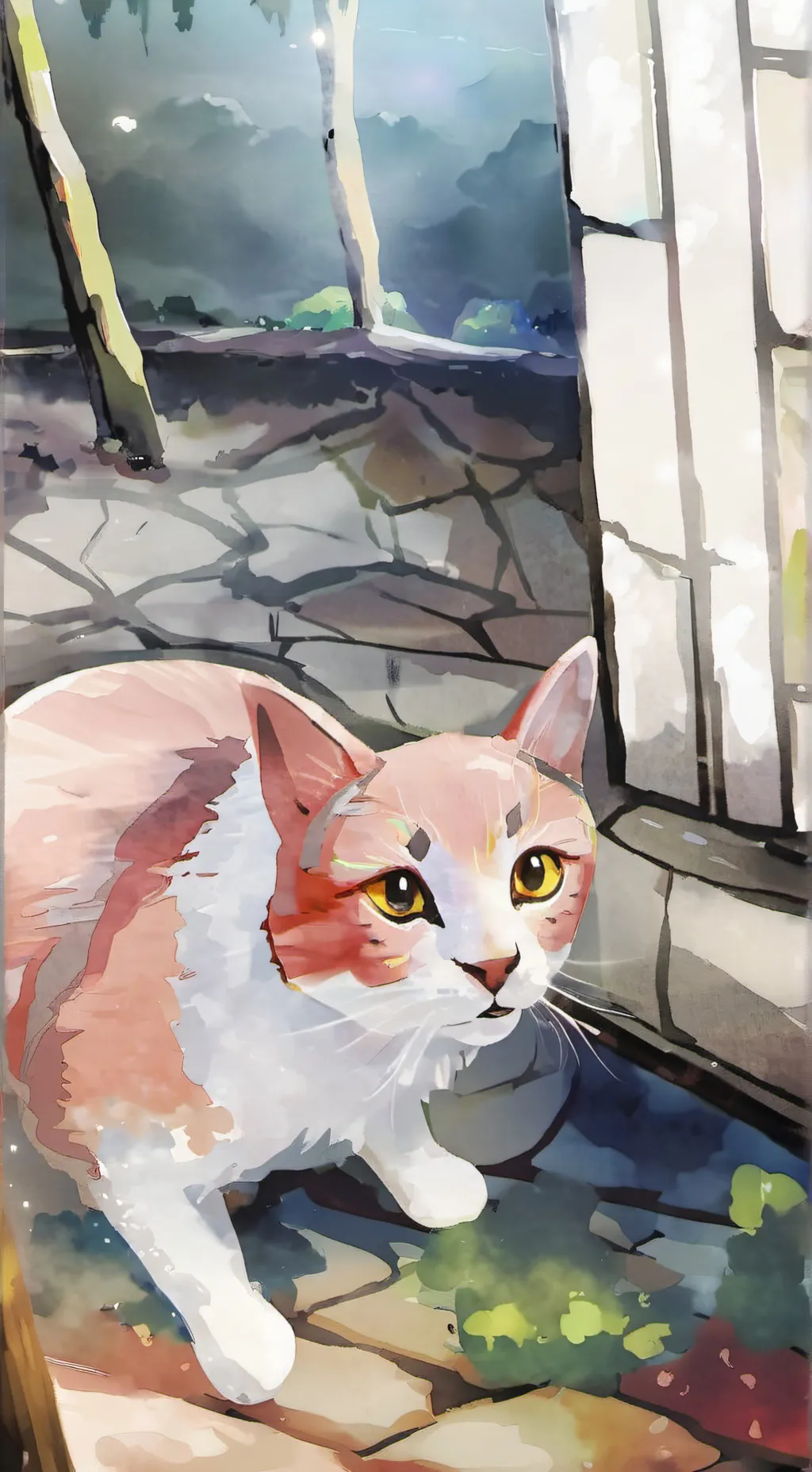 ai character: cat background