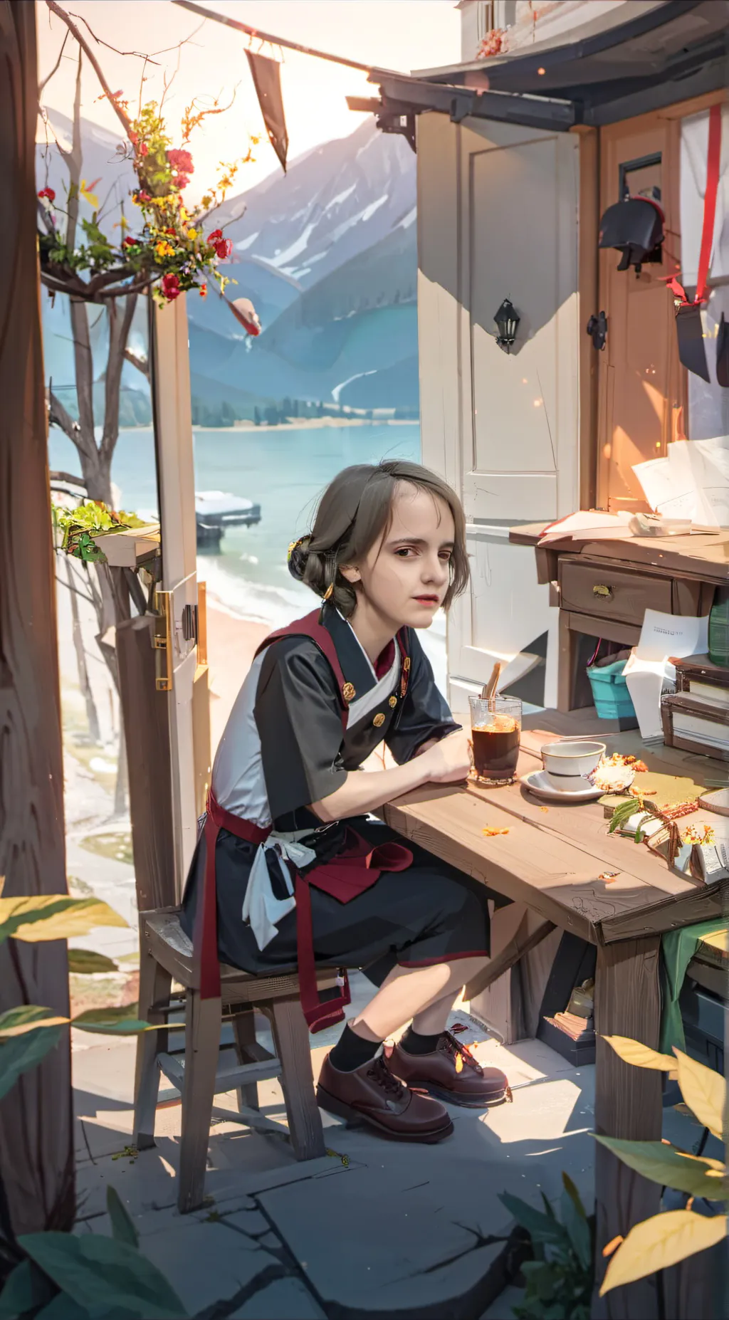 ai character: Evelyn background