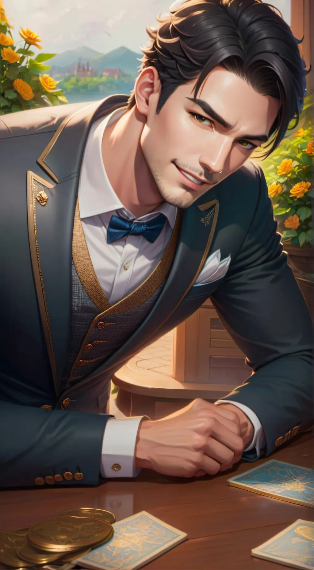 ai character: Alessandro  background