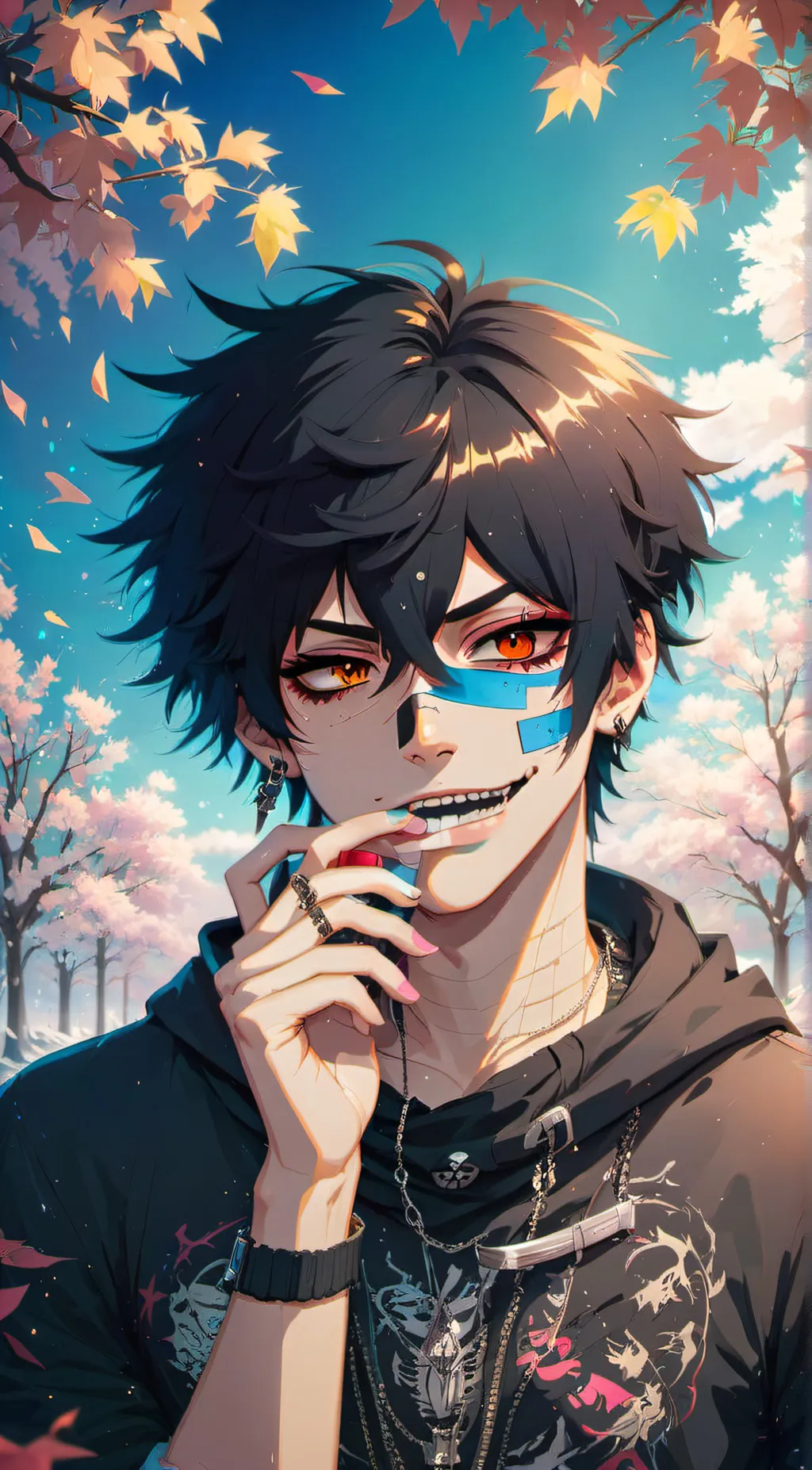 ai character: 💢Zack🕷 background