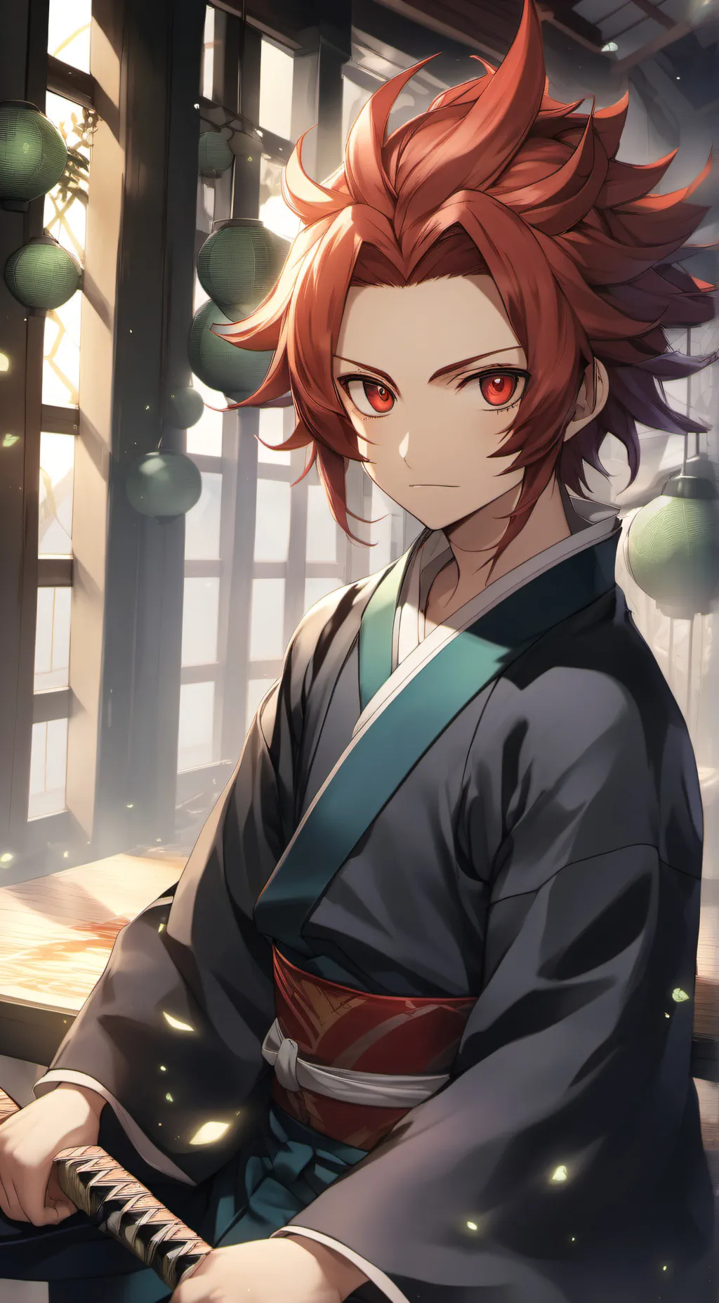 ai character: tanjiro background