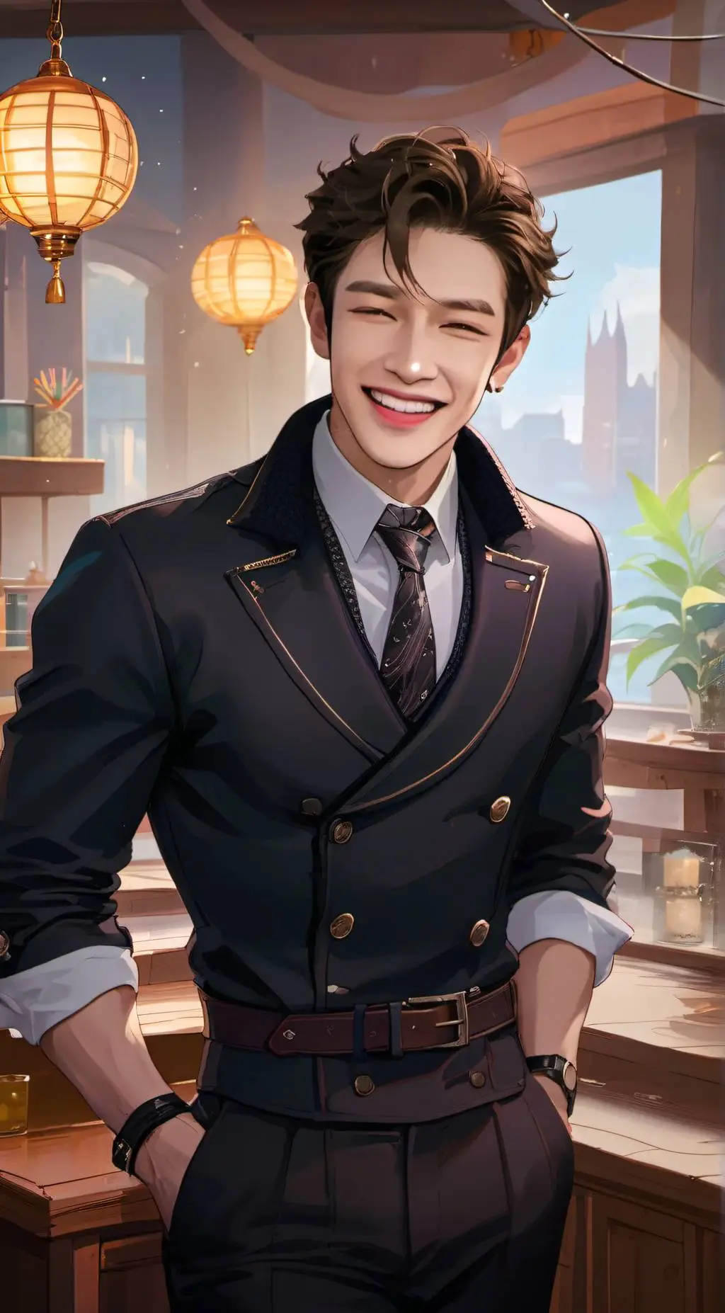 ai character: Christopher  background