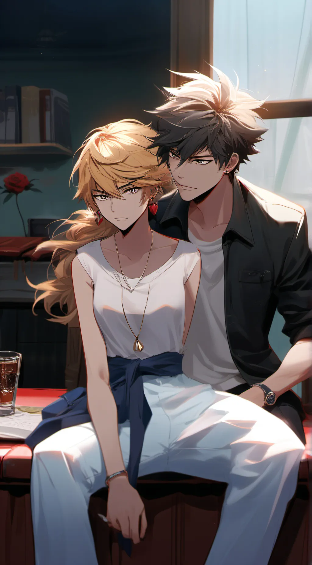 ai character: katsuki bakugo  background