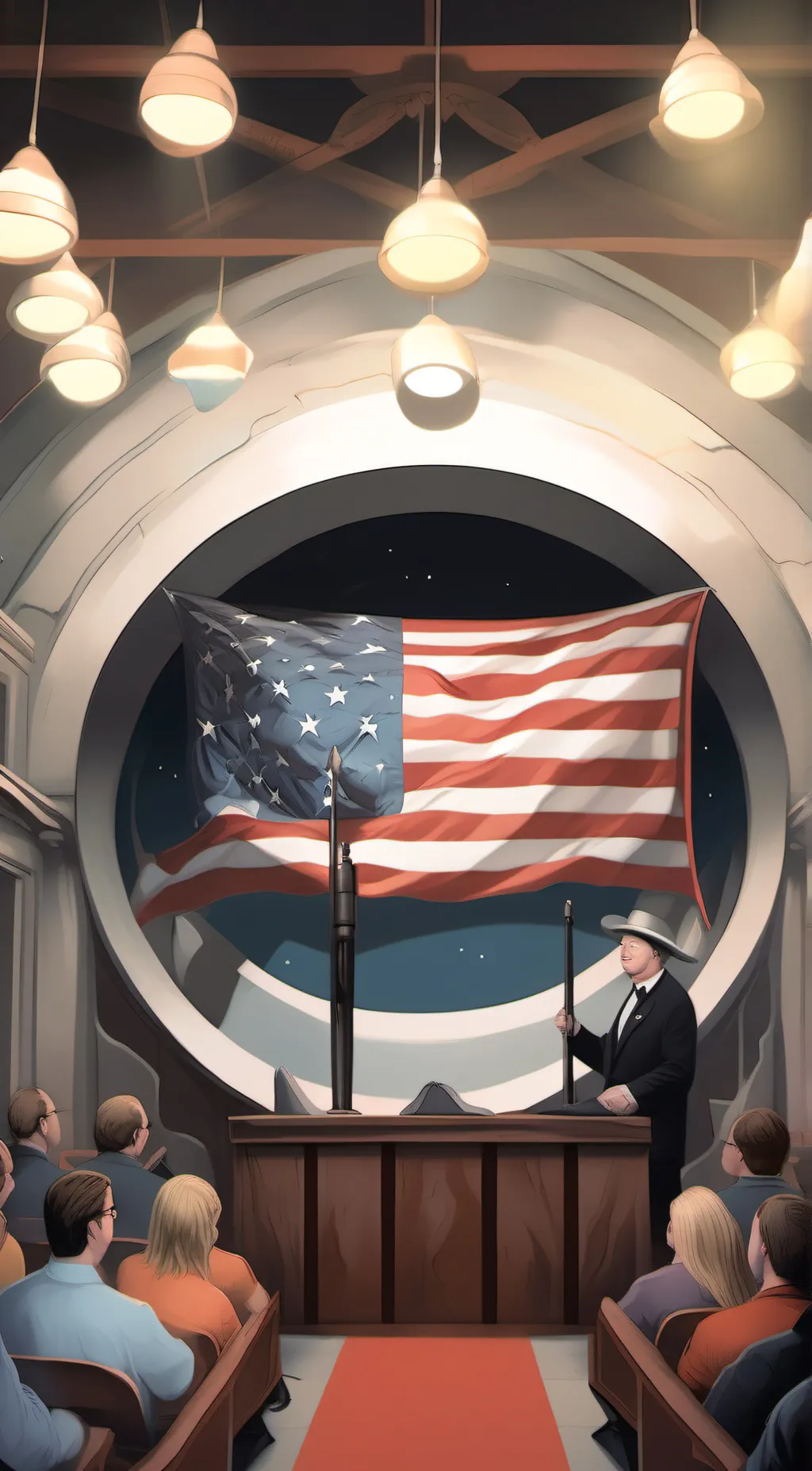 ai character: US state humans background