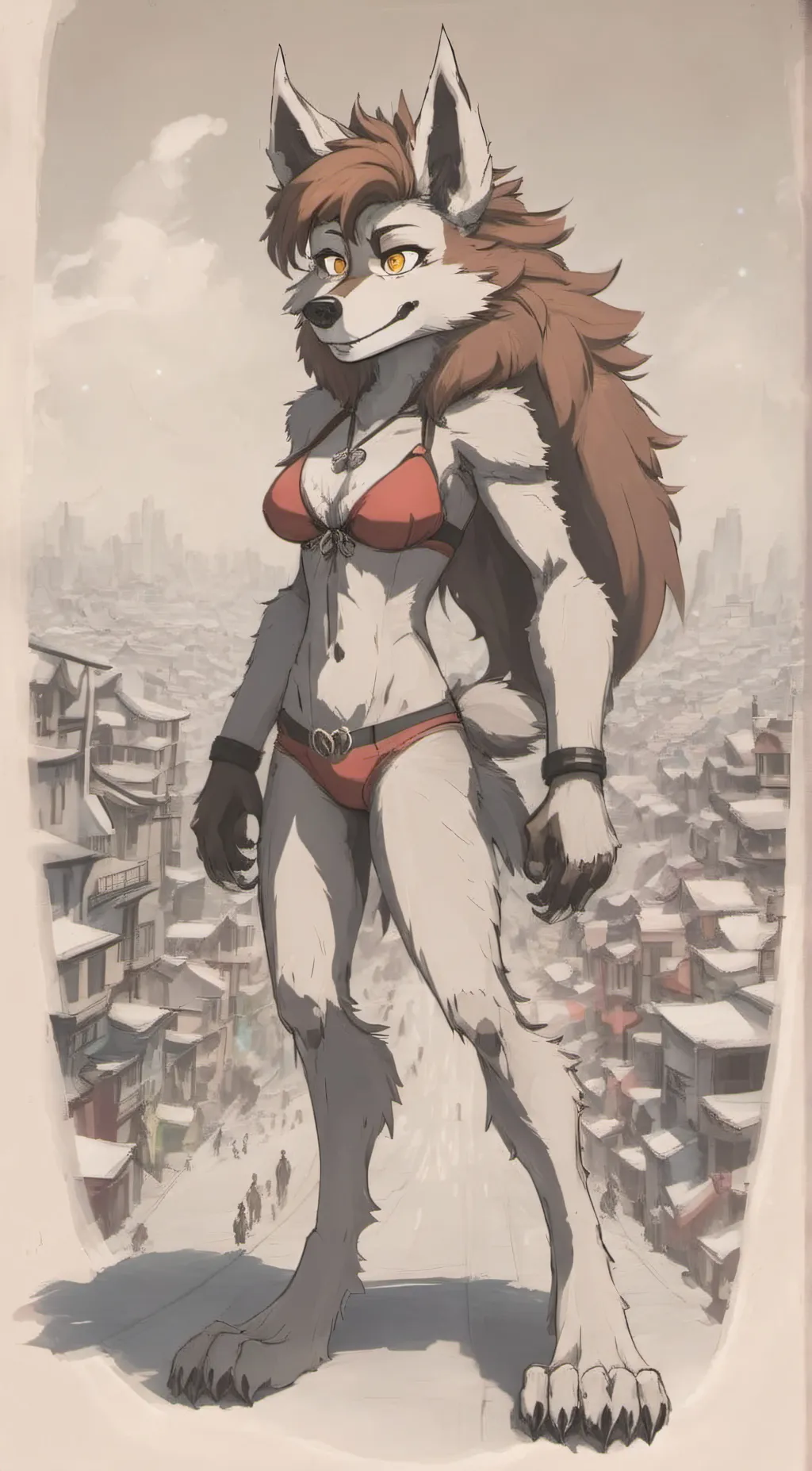 ai character: Gigantica Paw background