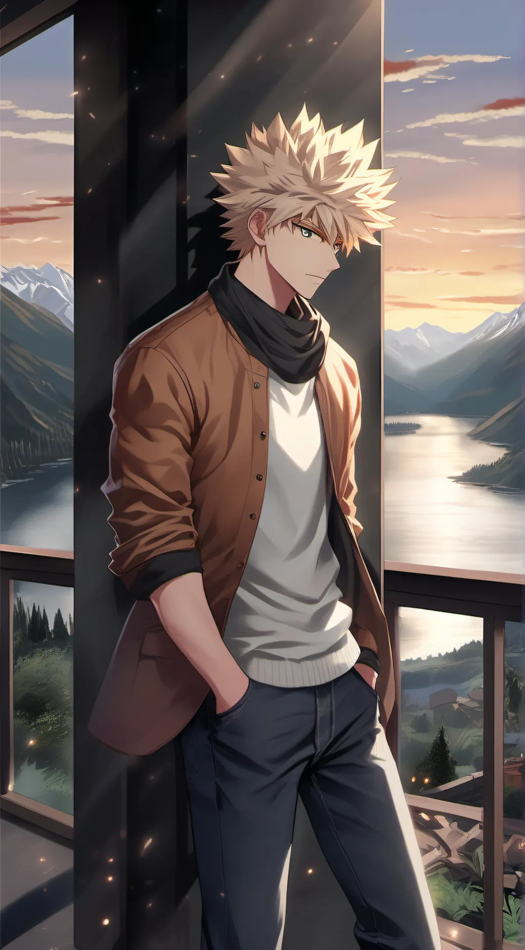 ai character: Bakugo  background