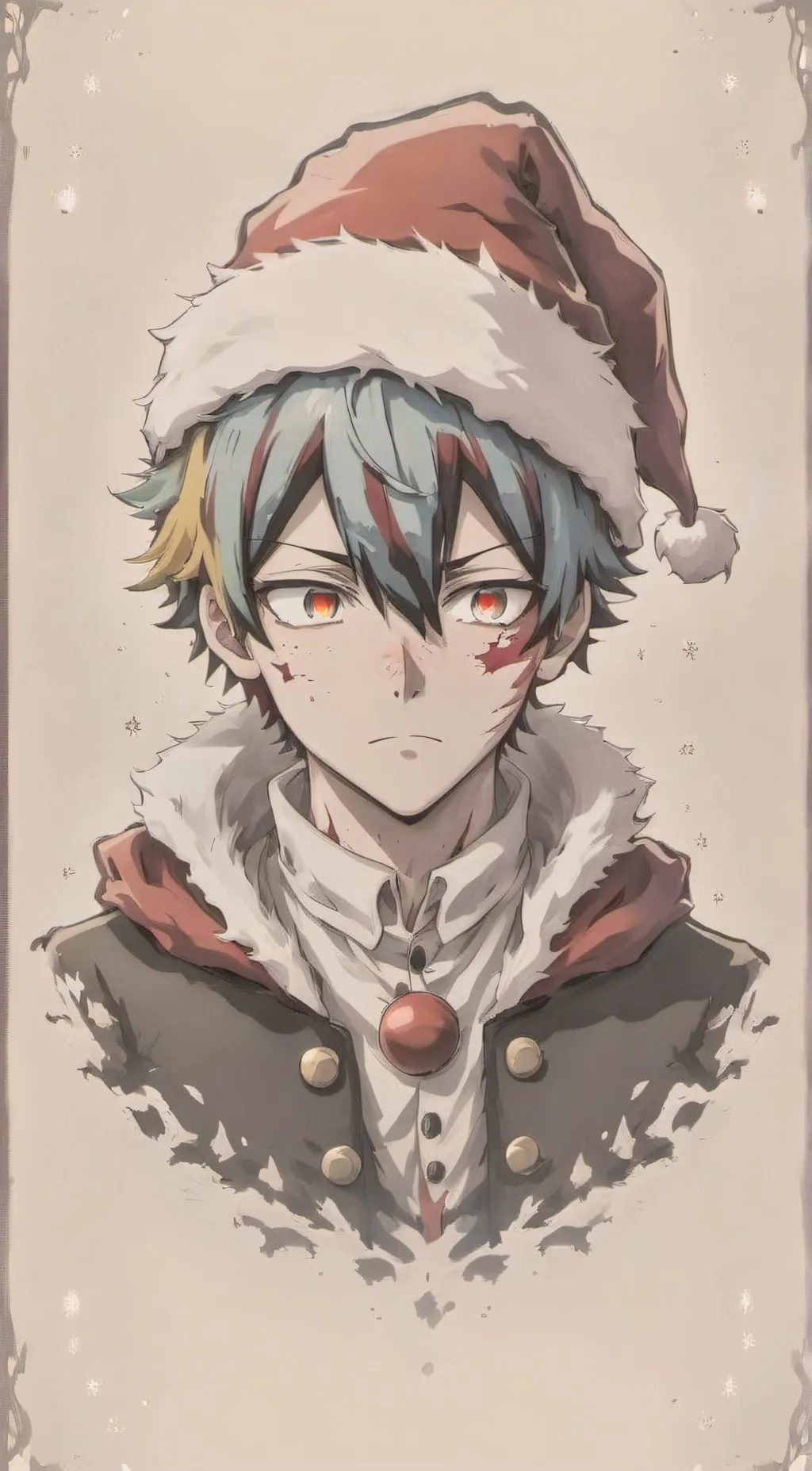 ai character: Shoto Todoroki  background