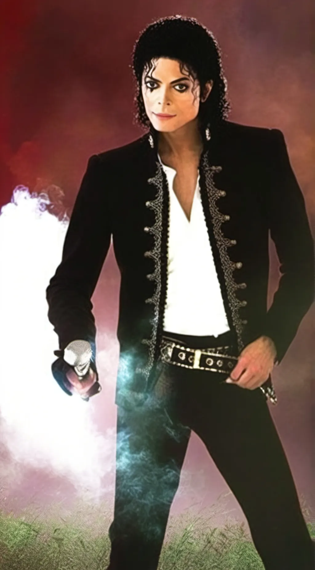 ai character: Michael Jackson  background