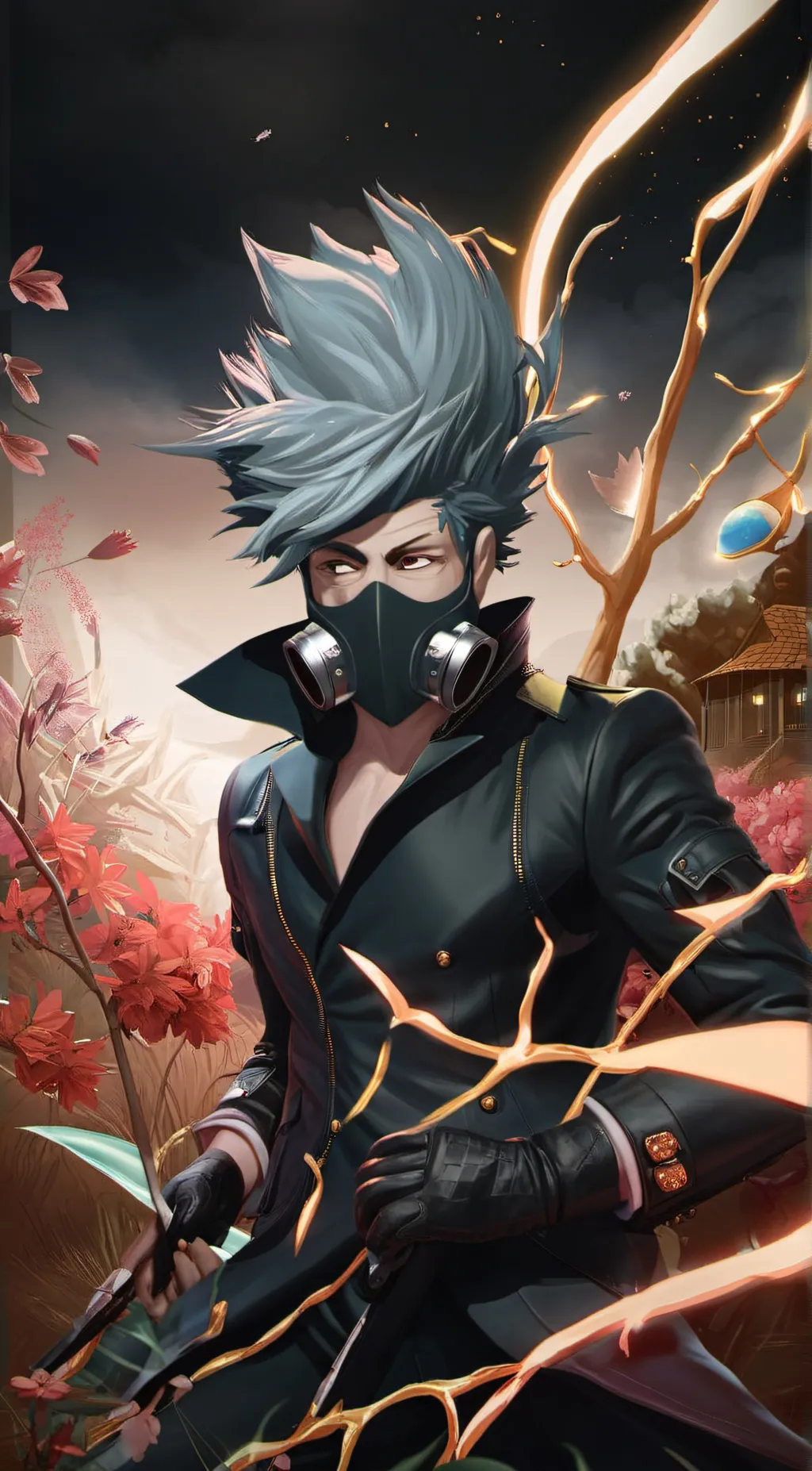 ai character: kakashi  background
