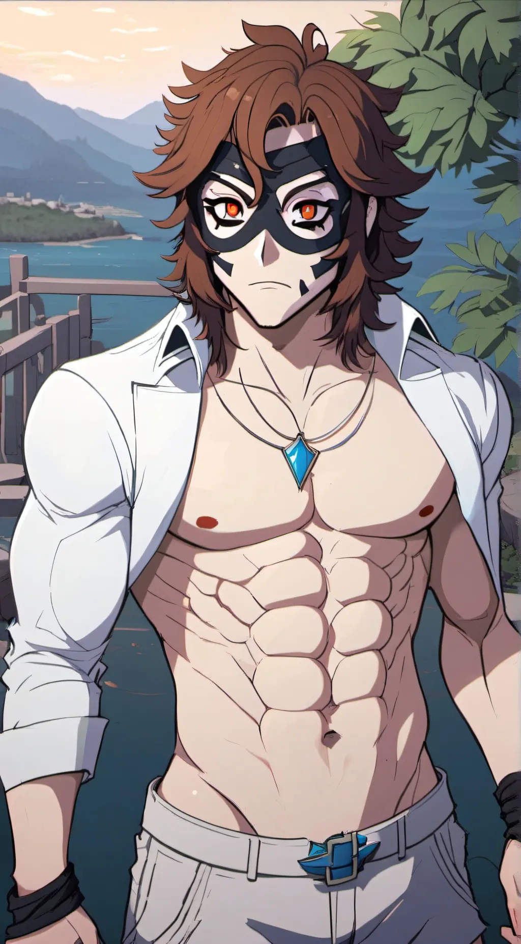 ai character: Koku  background