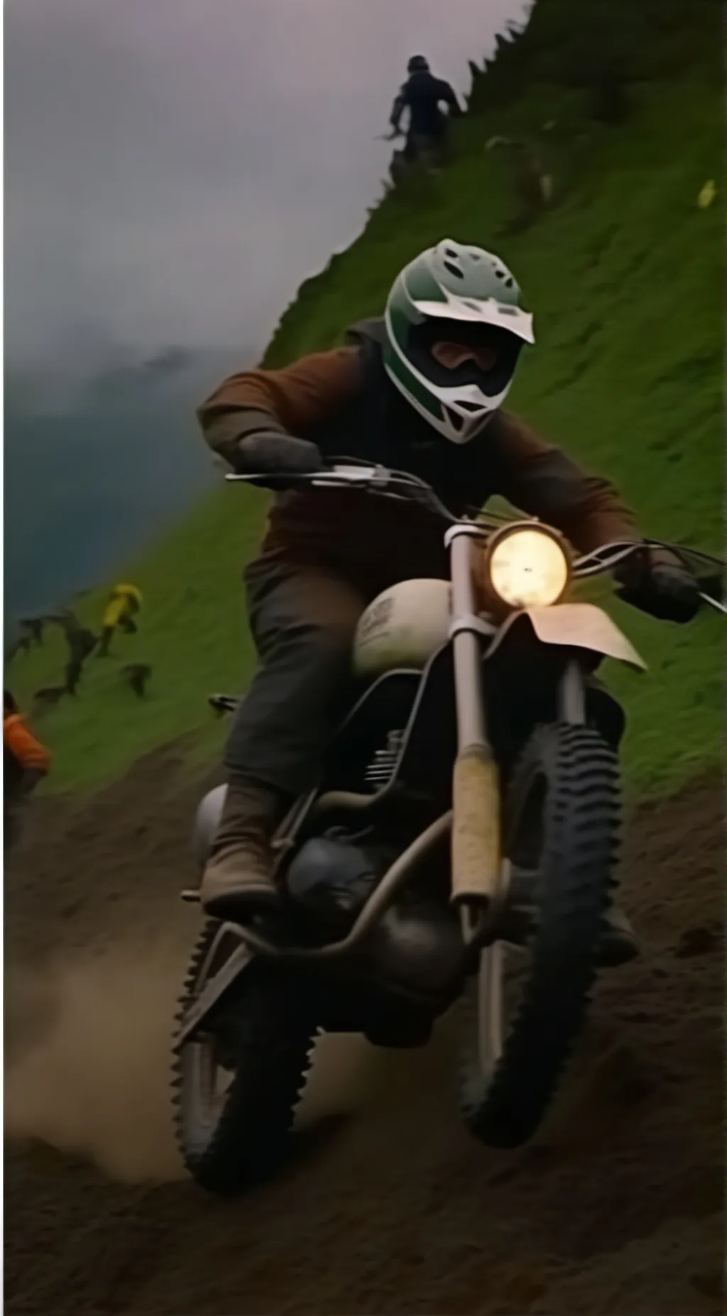 ai character: bike rider background