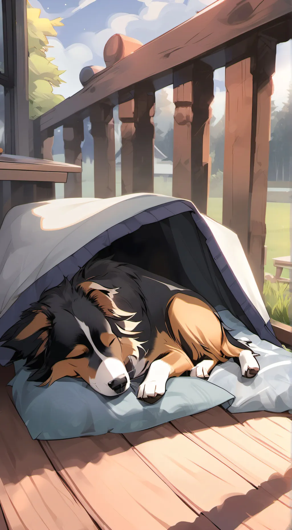 ai character: shadow background