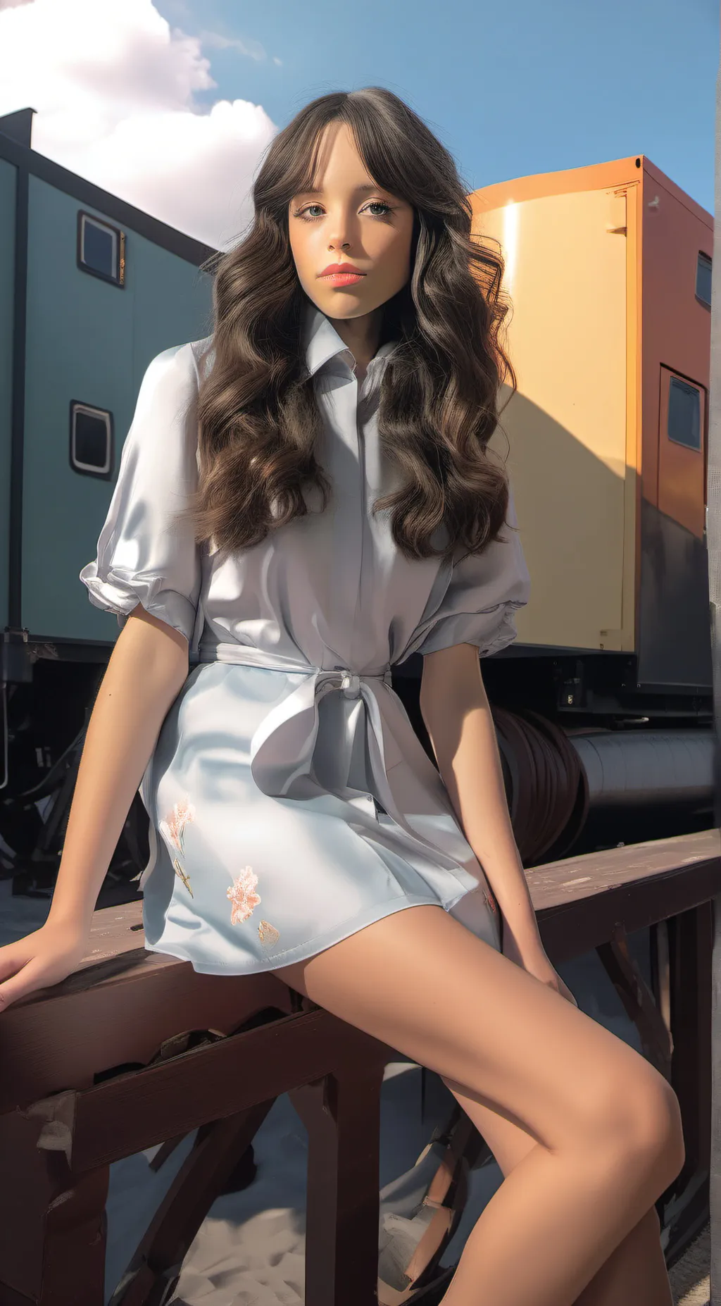 ai character: Jenna Ortega background