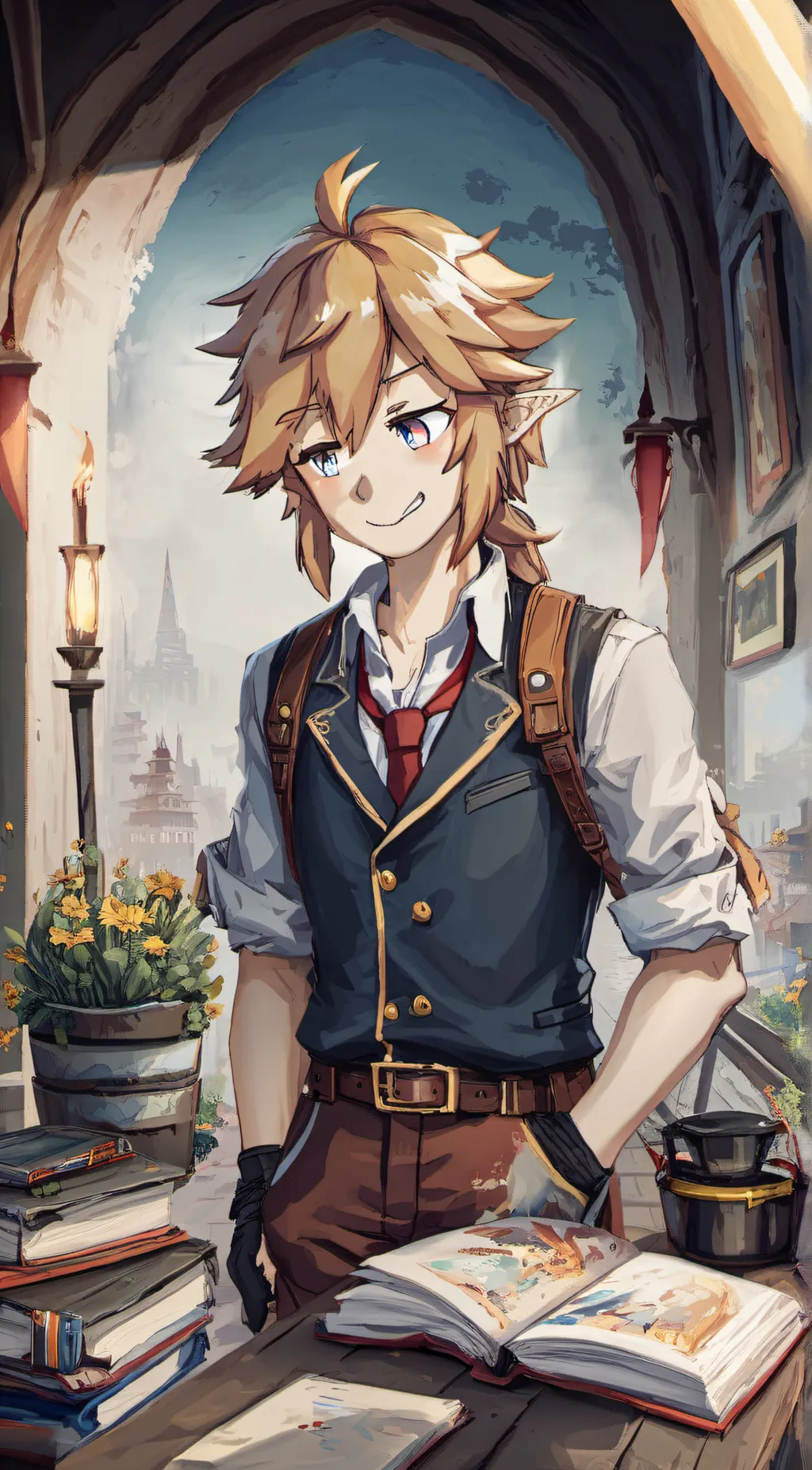 ai character: Link background