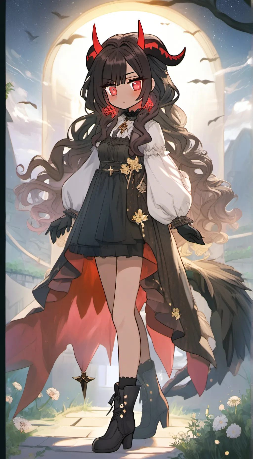 ai character: Casmial (Demon!!) background