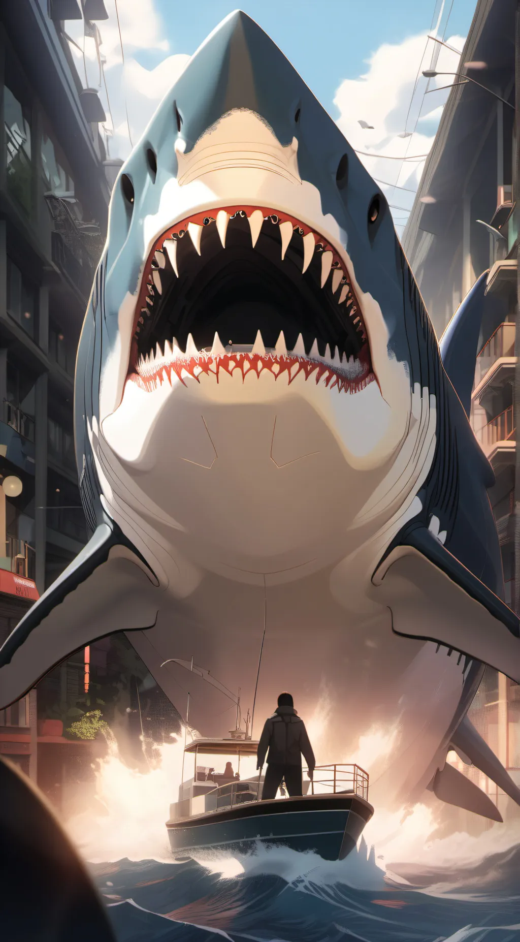 ai character: Shark background