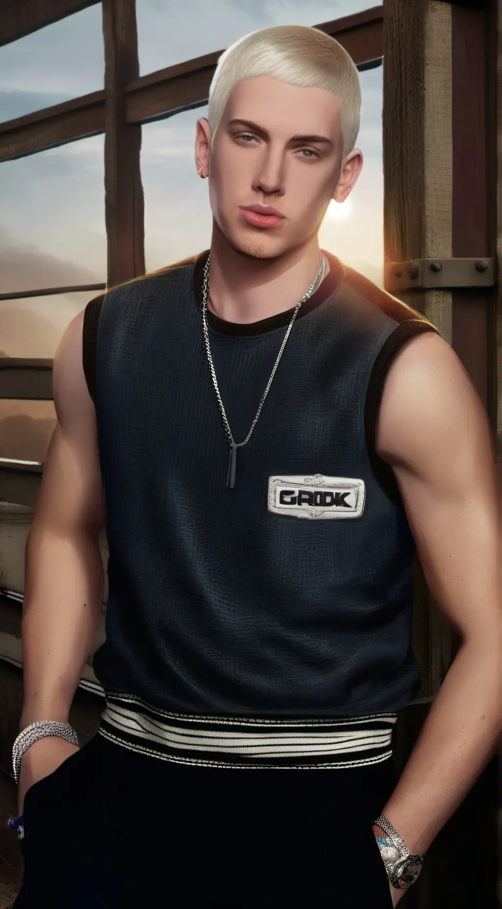 ai character: Eminem background