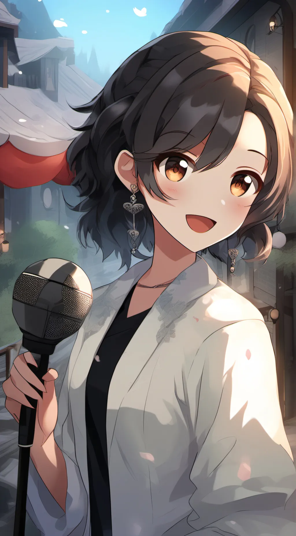 ai character: FINISH THE LYRIC background