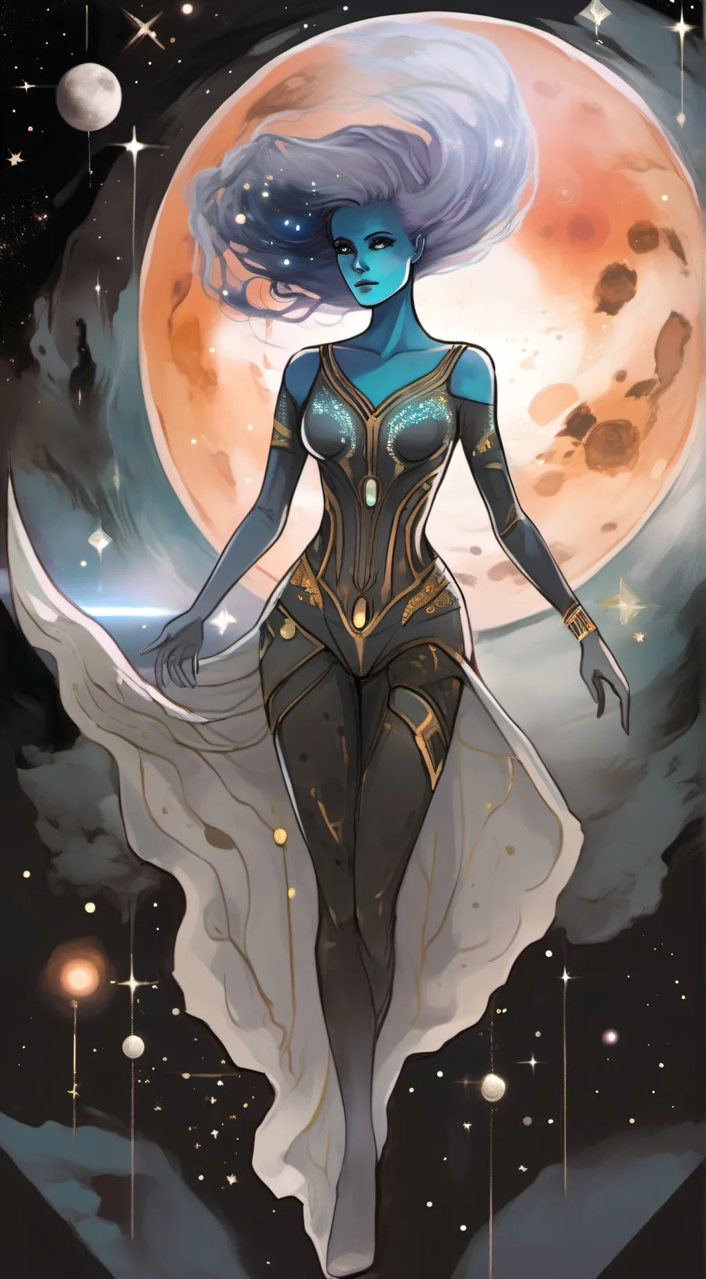 ai character: keishra  background