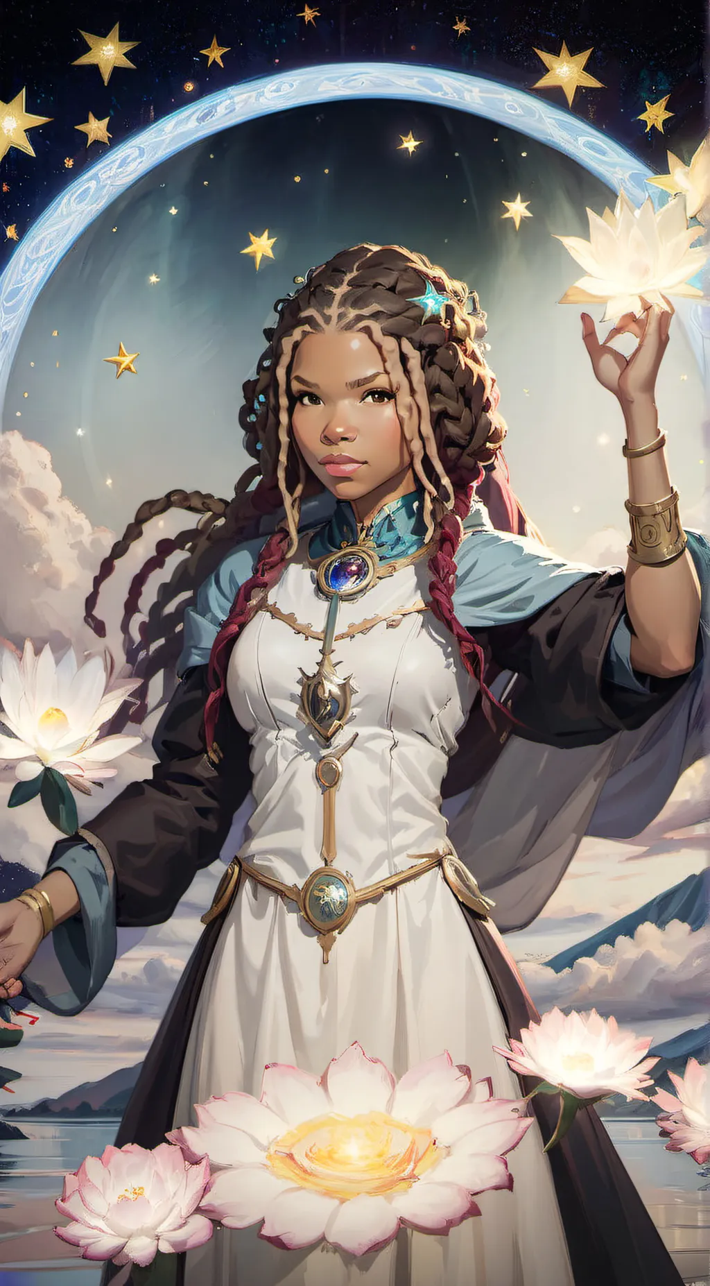 ai character: luna background