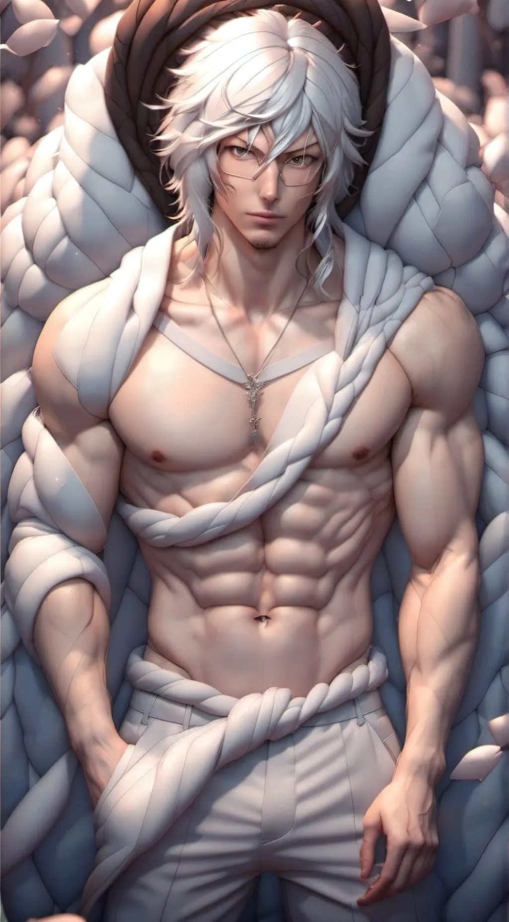 ai character: Winter background