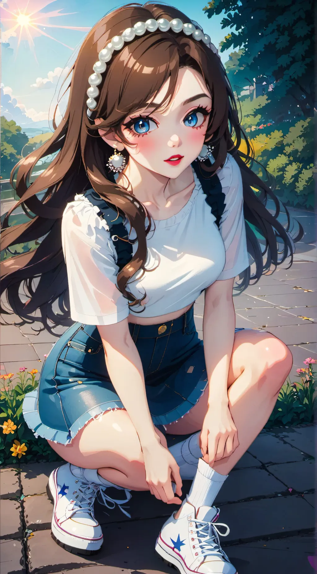 ai character: Lilly Williams  background