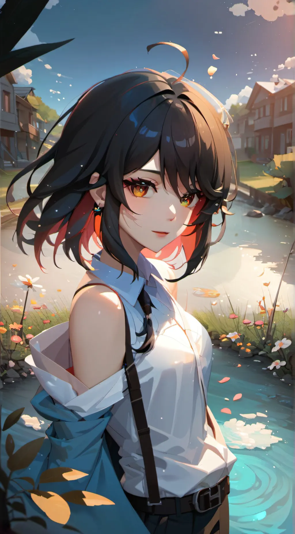 ai character: Rain Goddess/God background