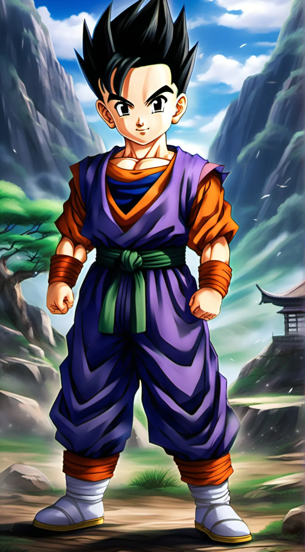 ai character: Gohan  background