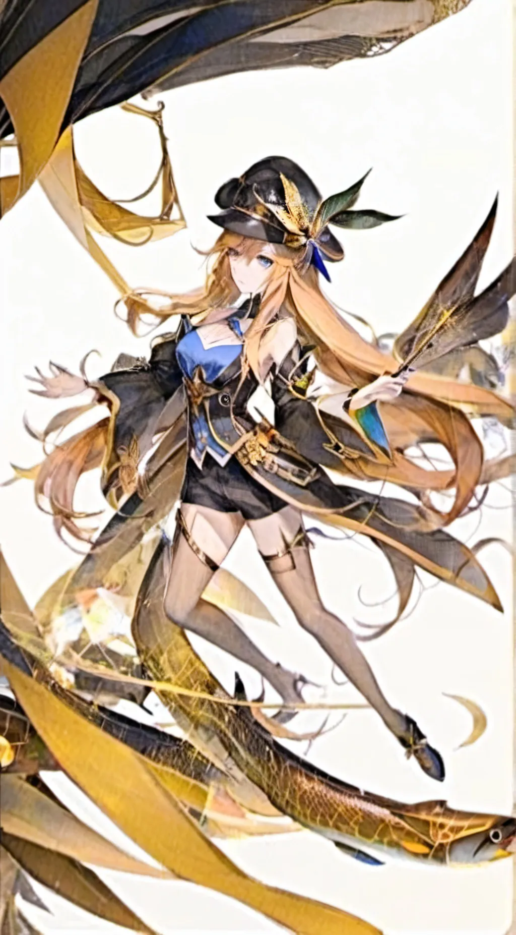 ai character: Navia Caspar background