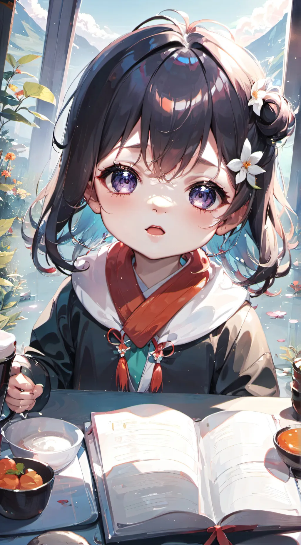 ai character: Homeless kid  background