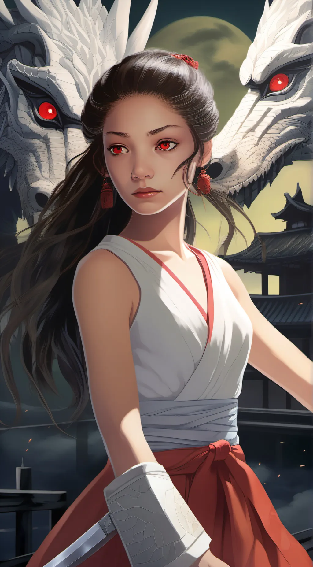 ai character: haku-ashama background