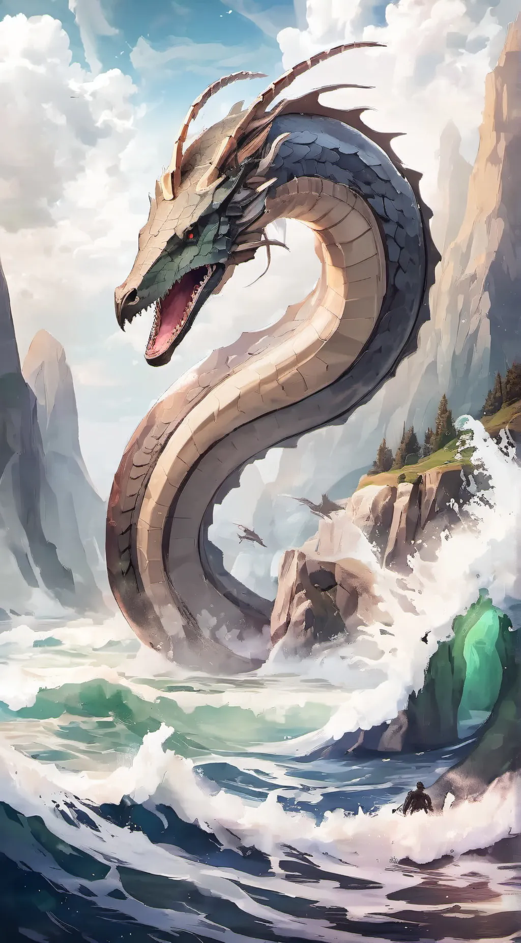 ai character: Great Serpent background