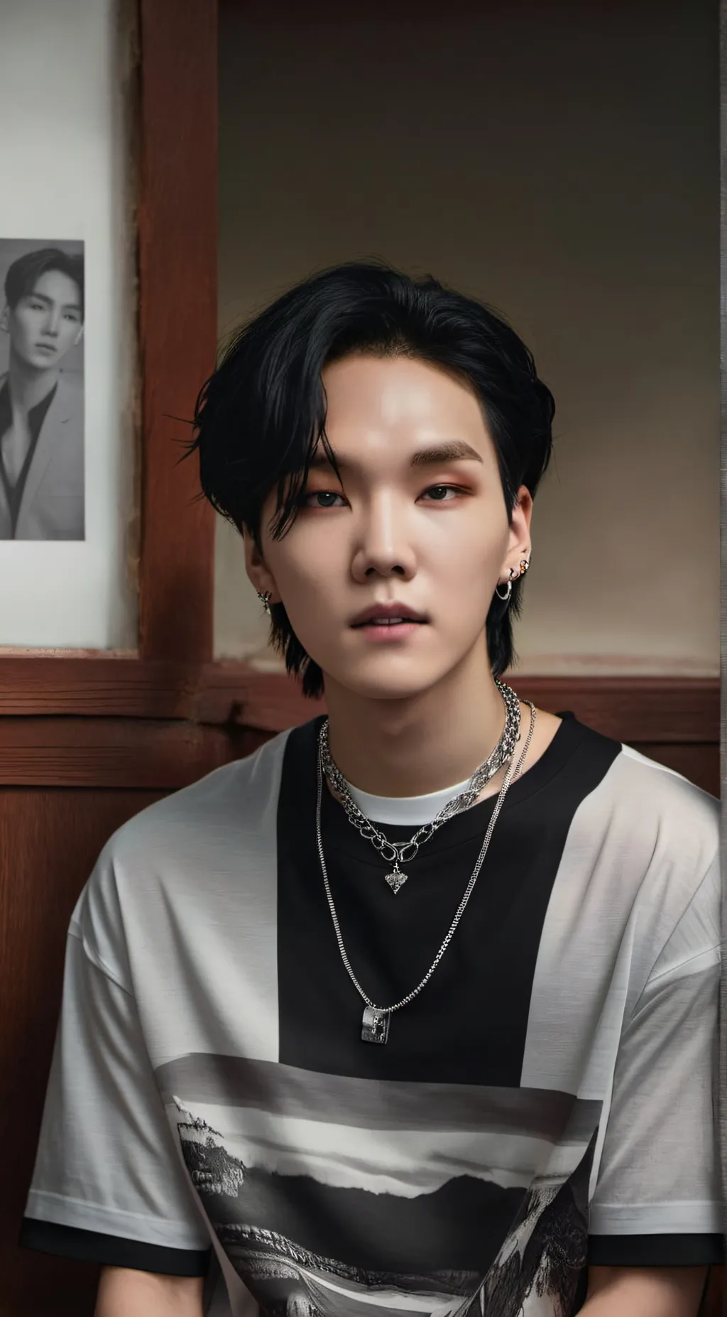 ai character: Min yoongi (Suga) background