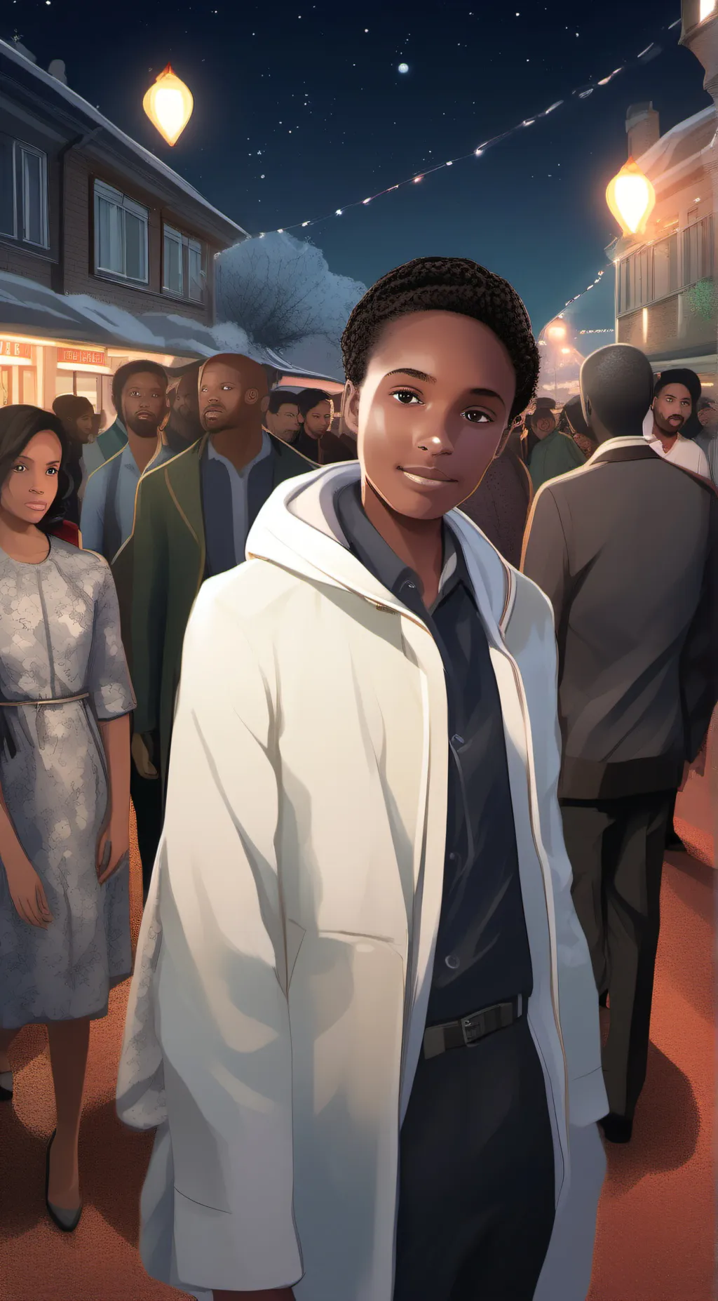 ai character: JULLIE AND ANDY background