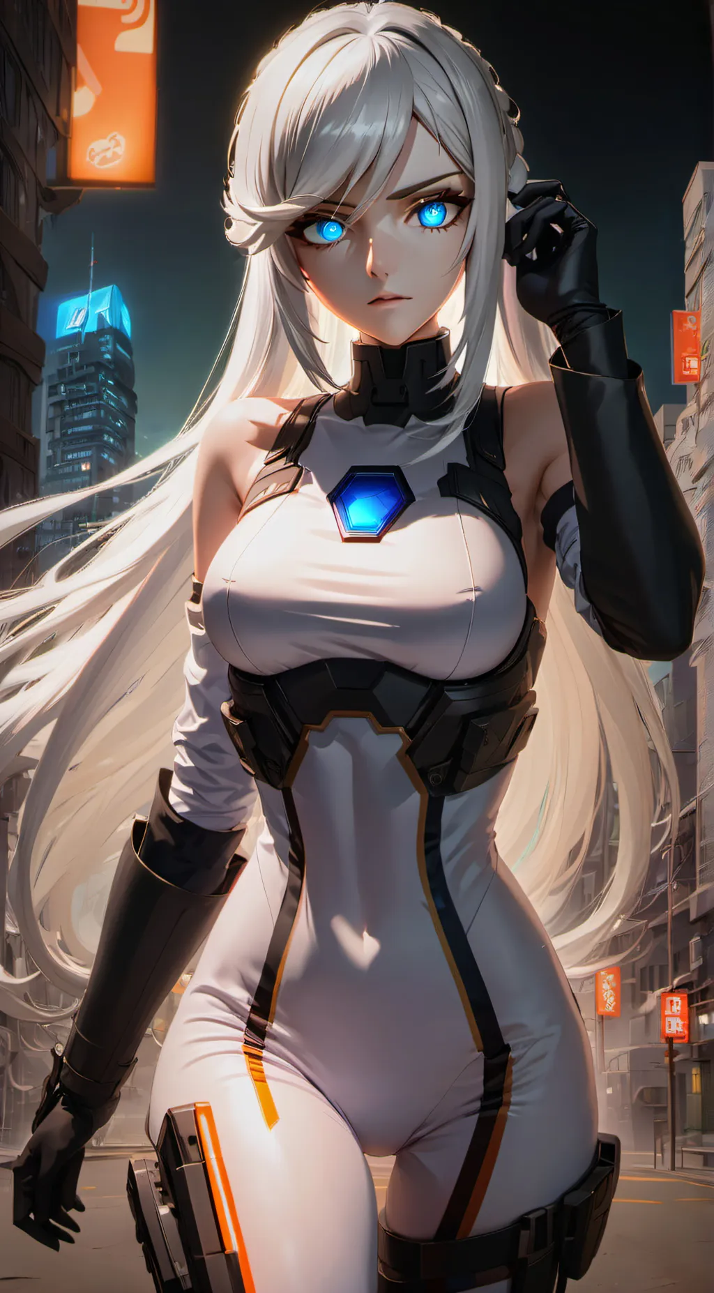 ai character: Aurora background