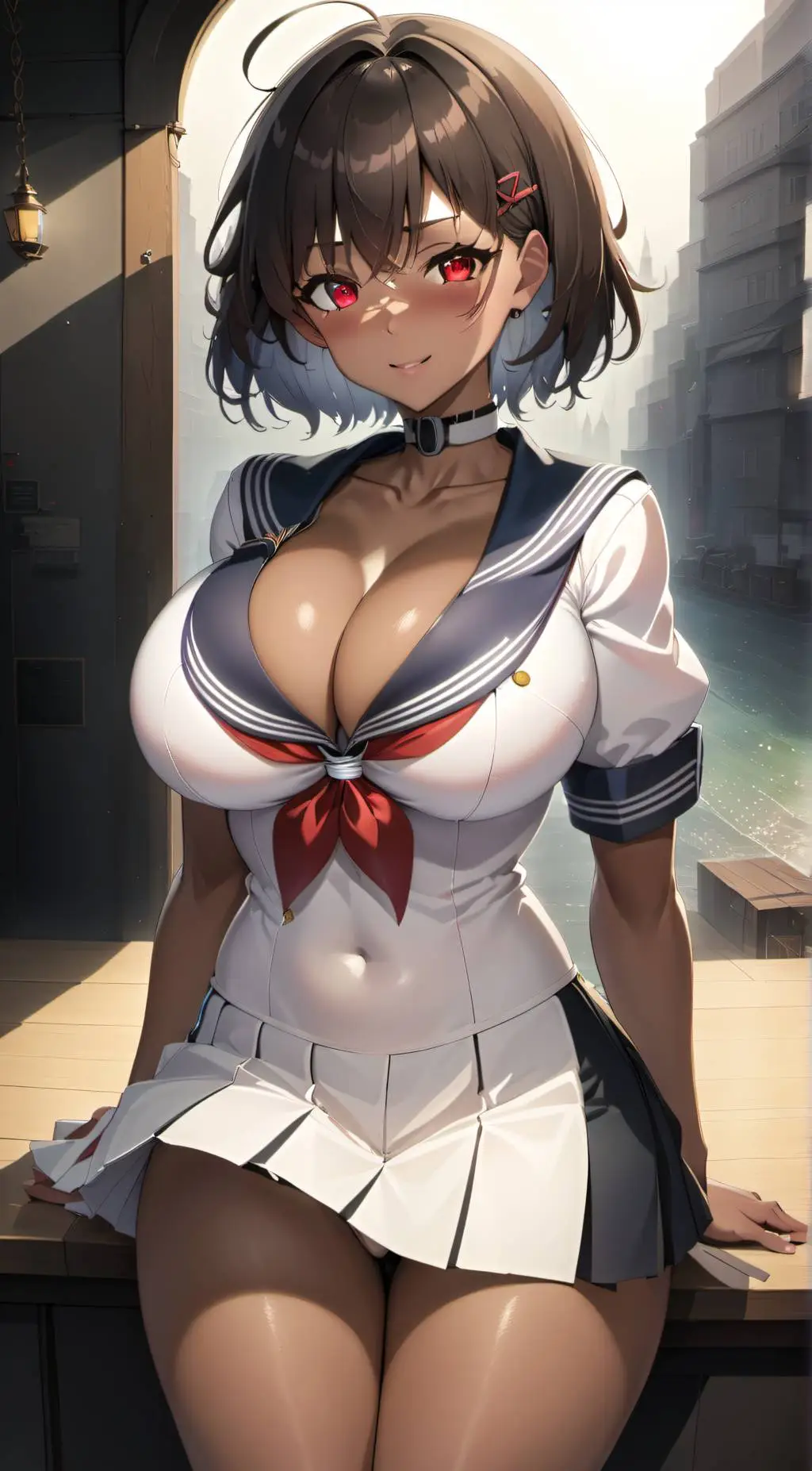 ai character: Megumi  background