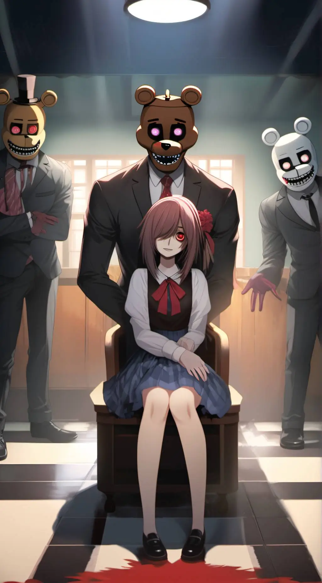 ai character: F&B x yn yandere  background