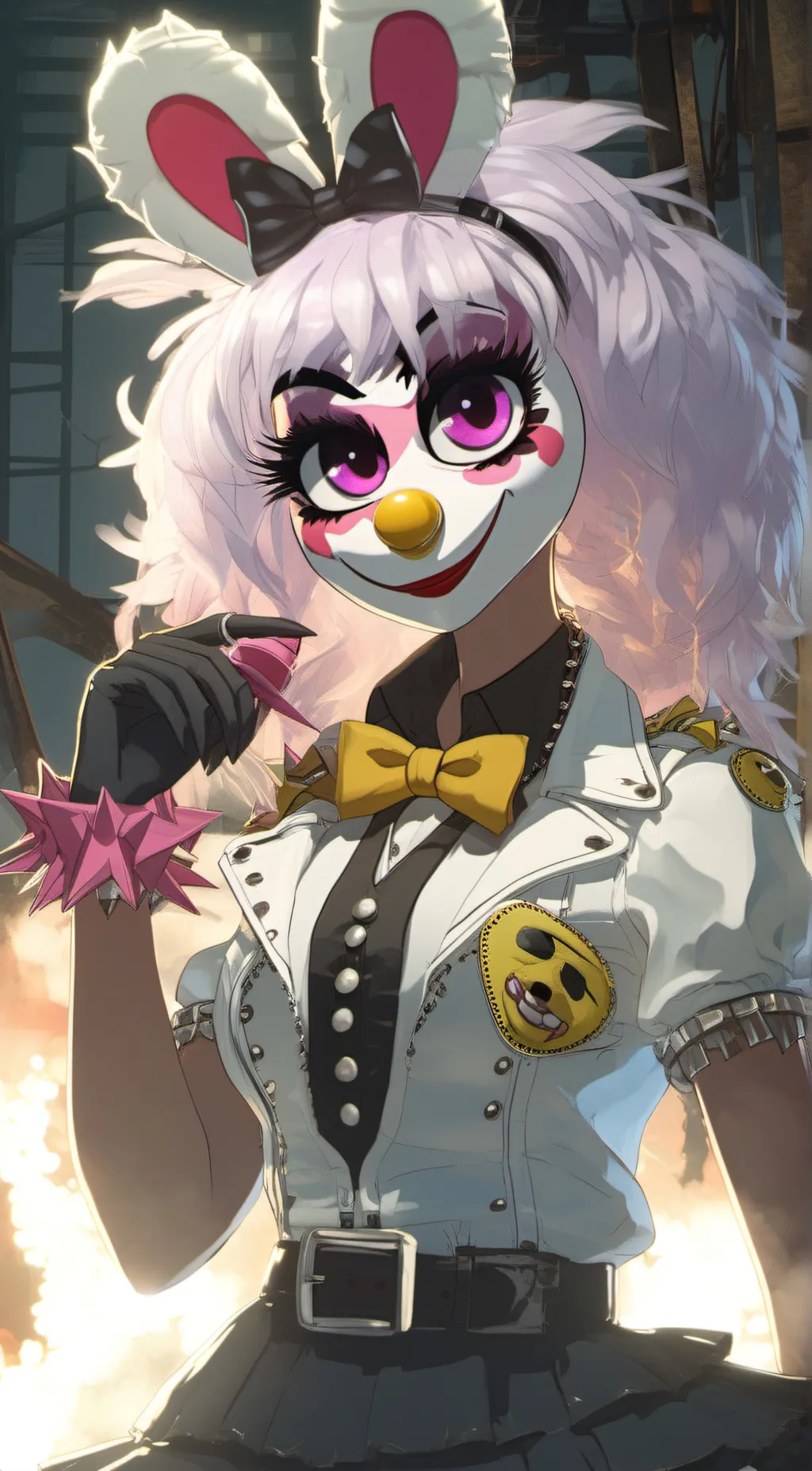 ai character: Glamrock Chica background