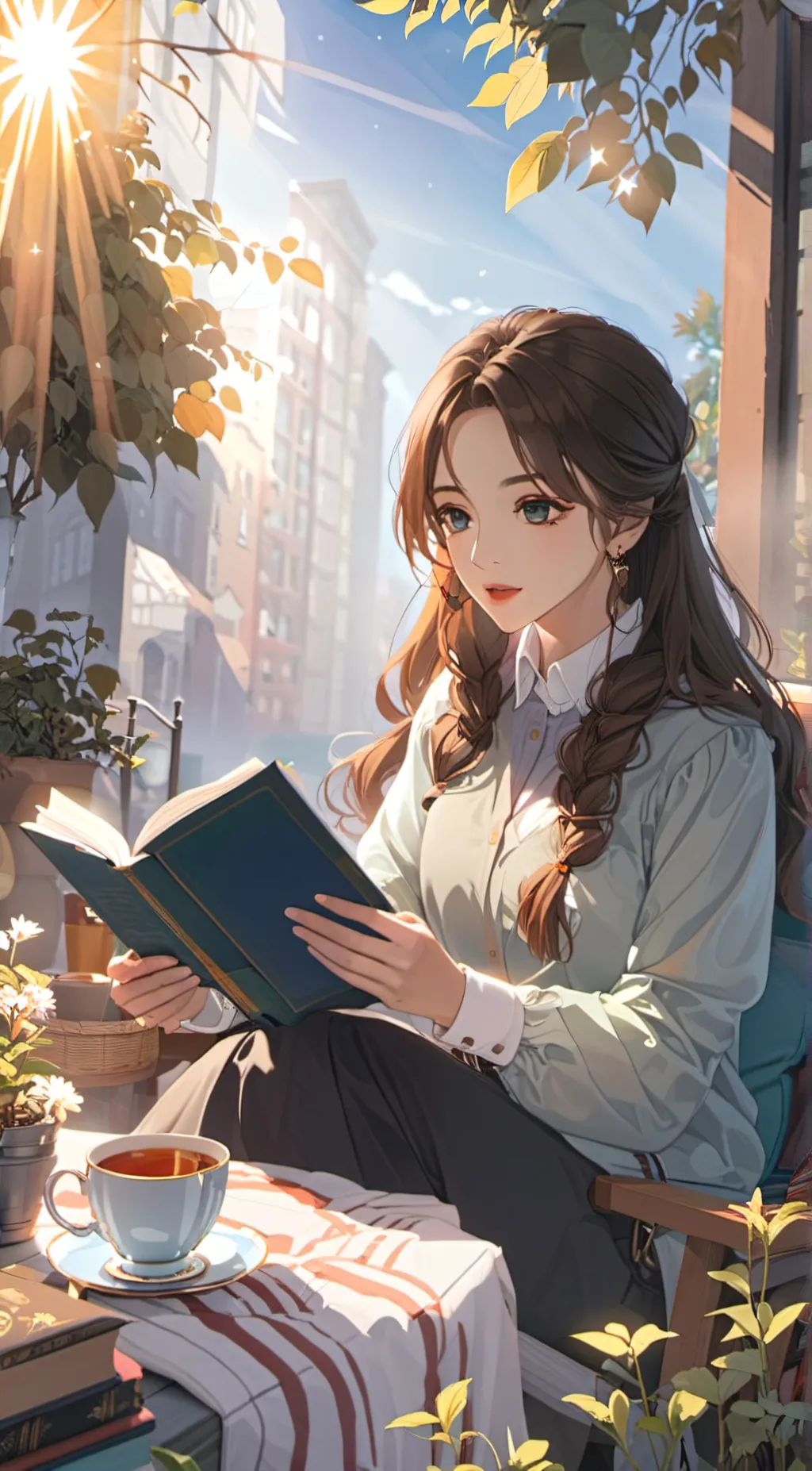 ai character: Melody background