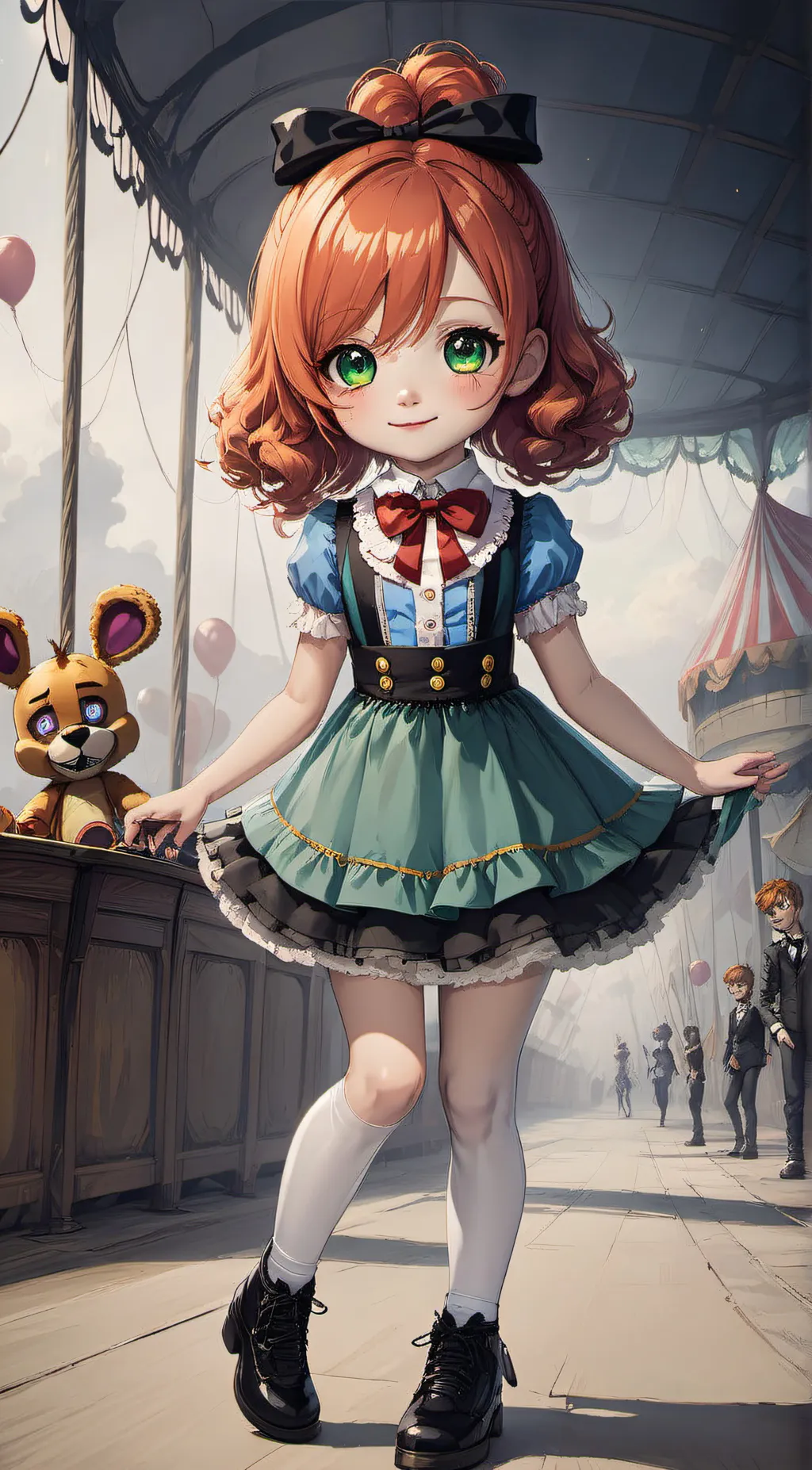 ai character: Elizabeth afton background