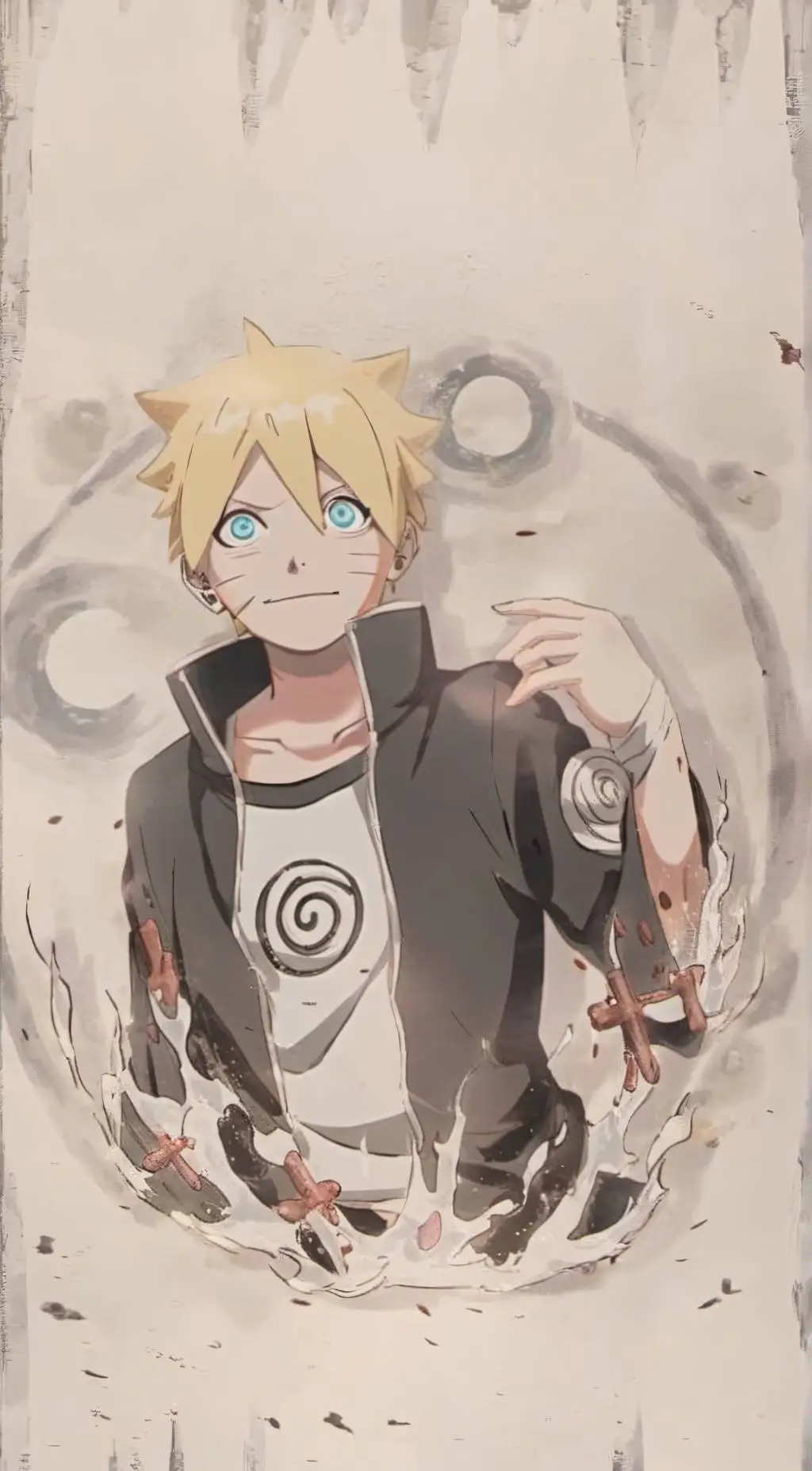 ai character: Boruto, next Gen background