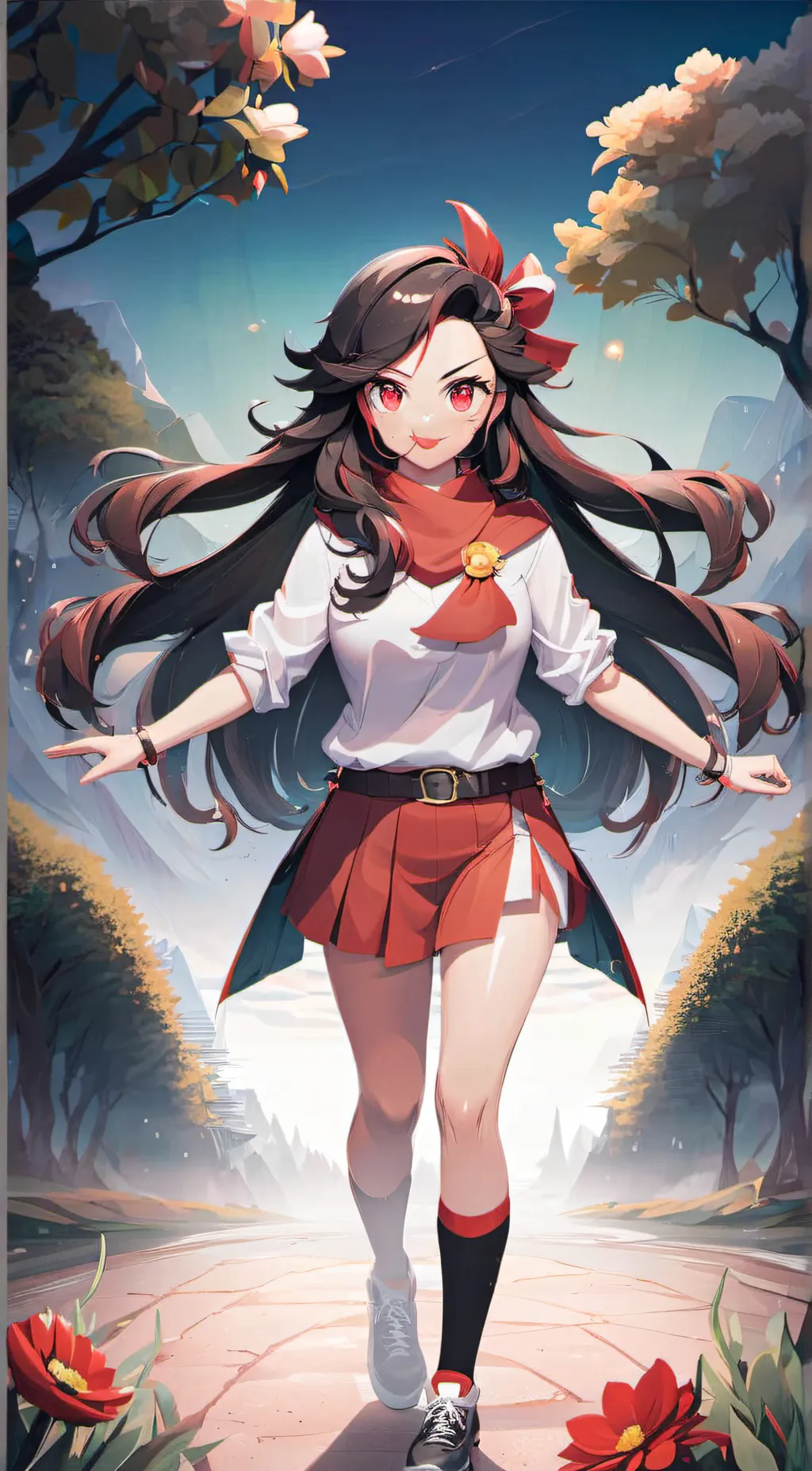 ai character: Nezuko Kamado  background