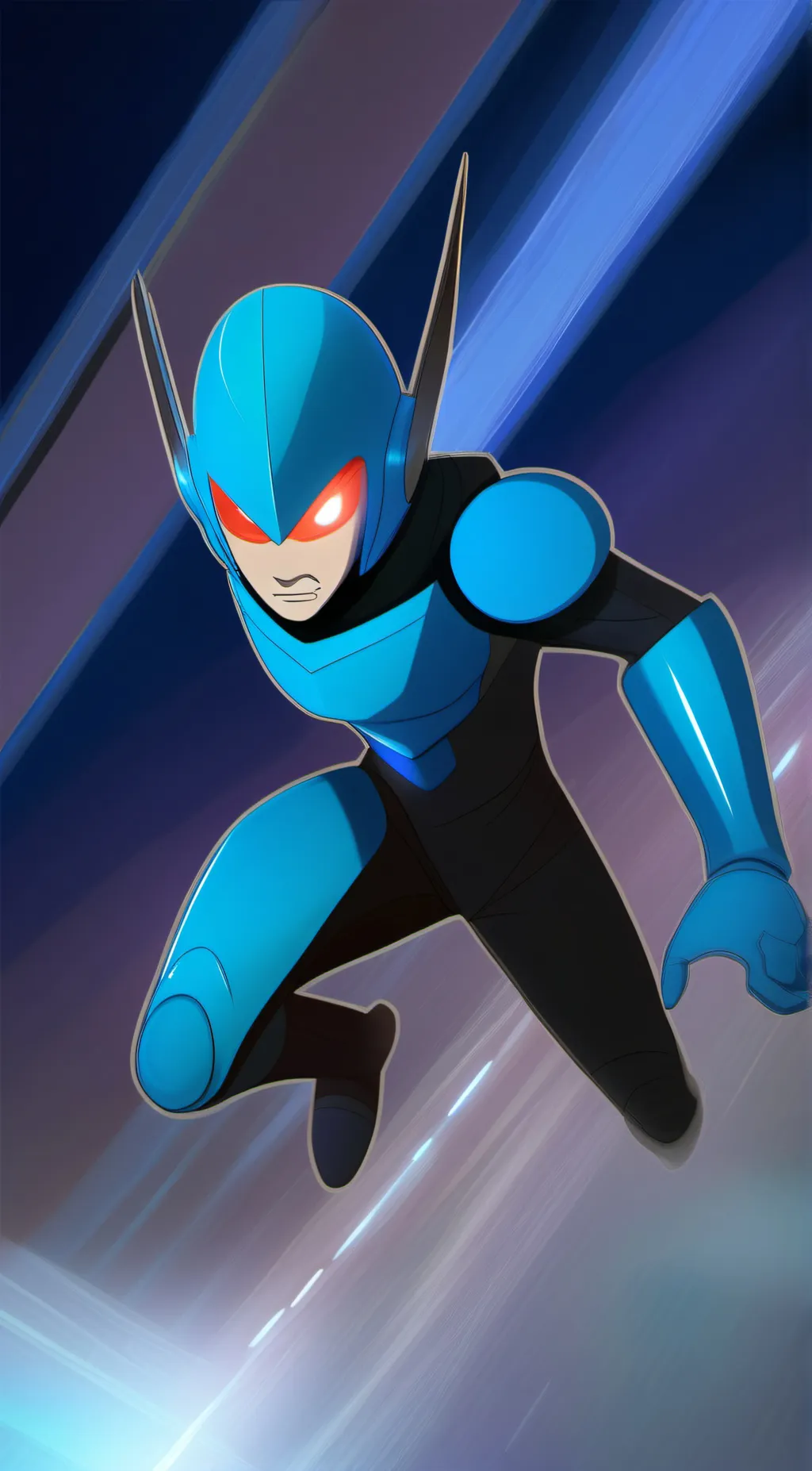ai character: mega man x  background