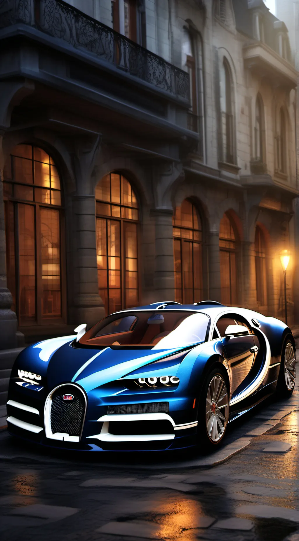 ai character: bugatti background
