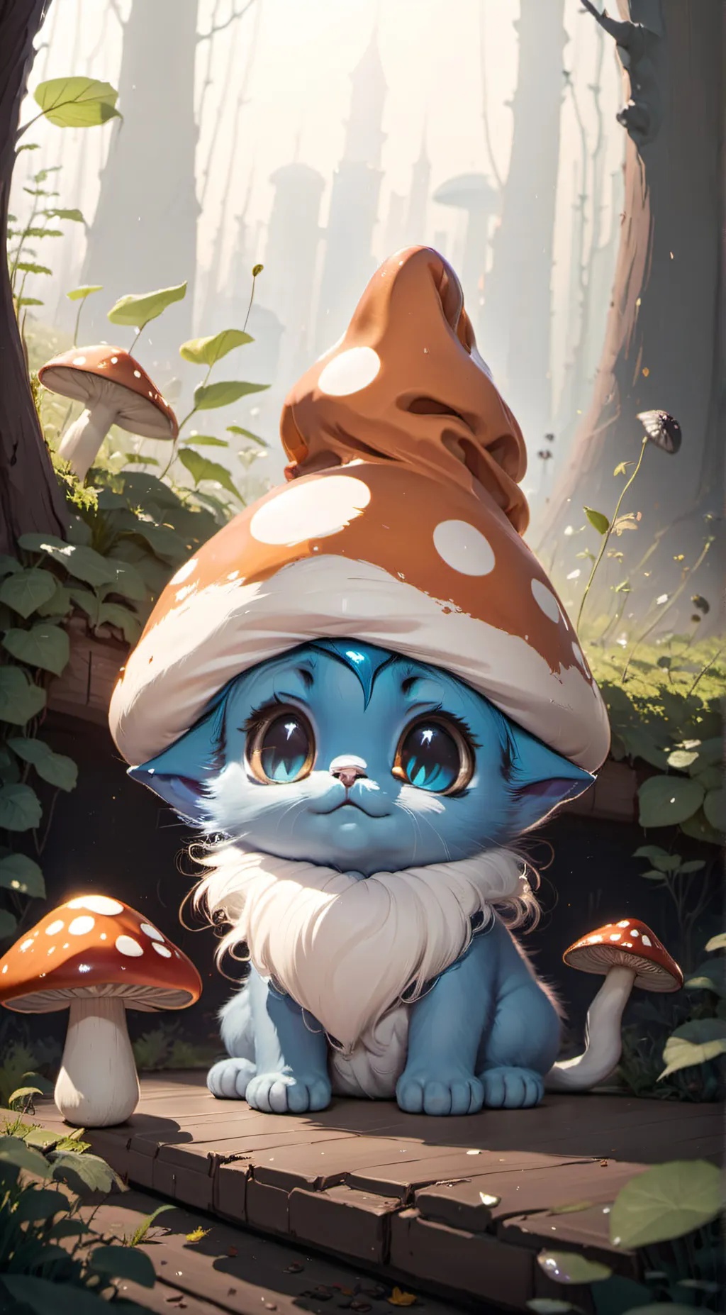 Talkie AI - Chat with baby Smurf cat